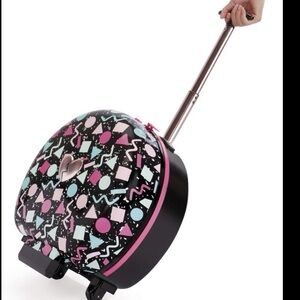 L.O.L. Surprise! Fashion Closet Black and Pink Rolling Suitcase